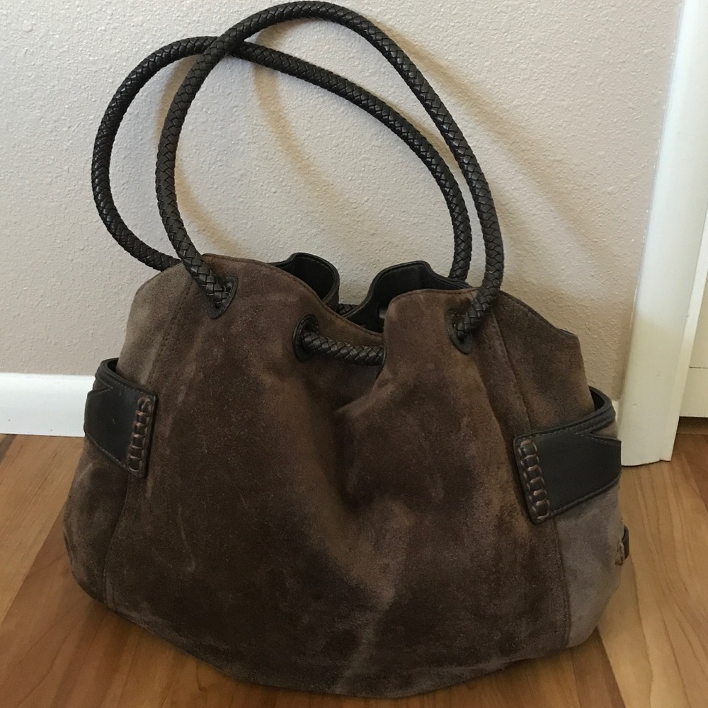 Cole Haan suede hobo handbag